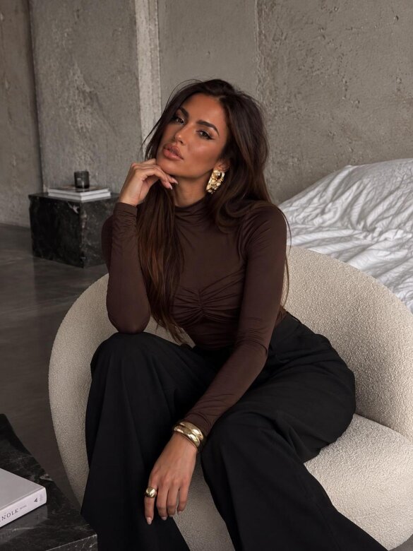 Blouse Creta chocolate