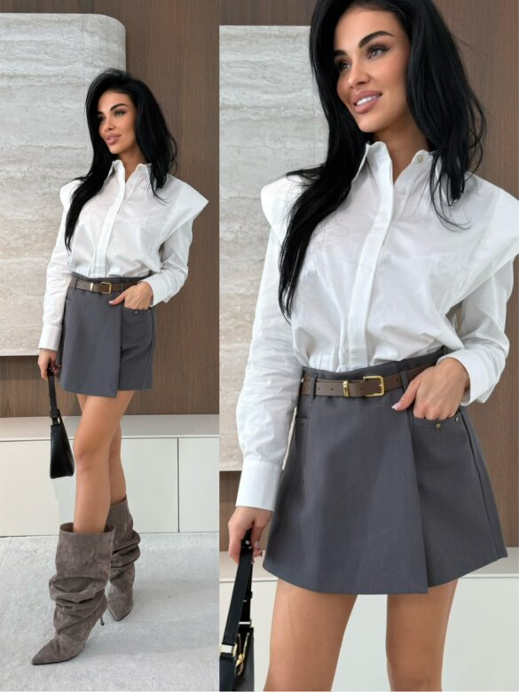 Spódniczko-szorty Marile stalowe