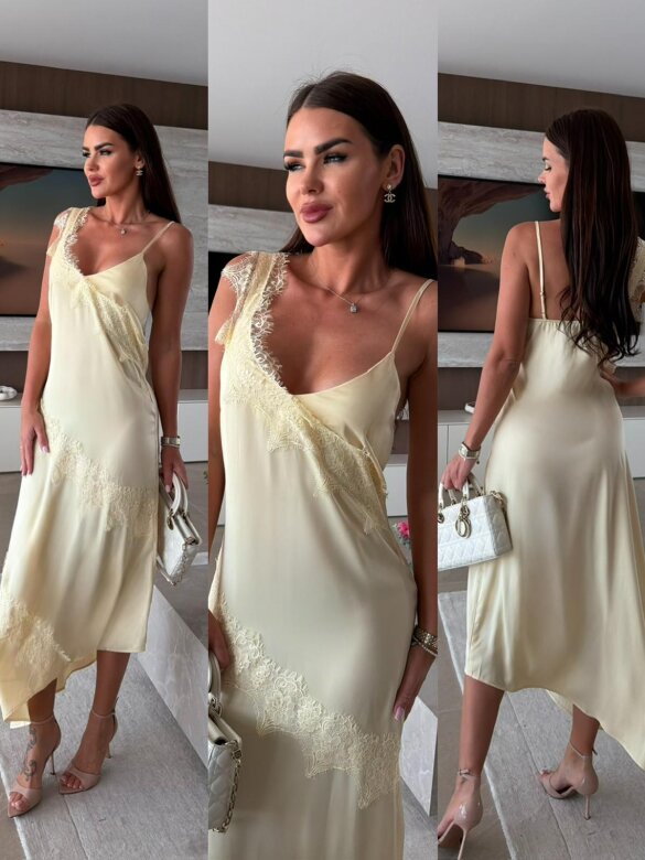 Sukienka Silk Move butter yellow