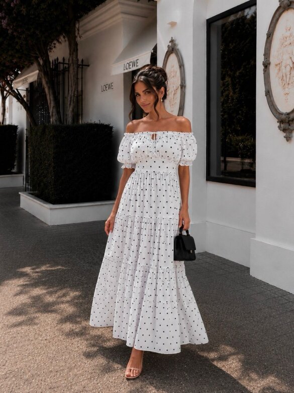 Dress Cattoria with viscose white