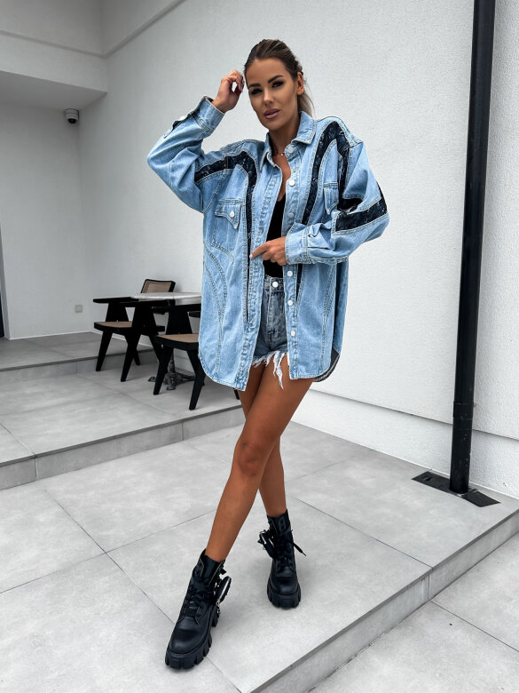 Katana Hold Up jeans niebieska 