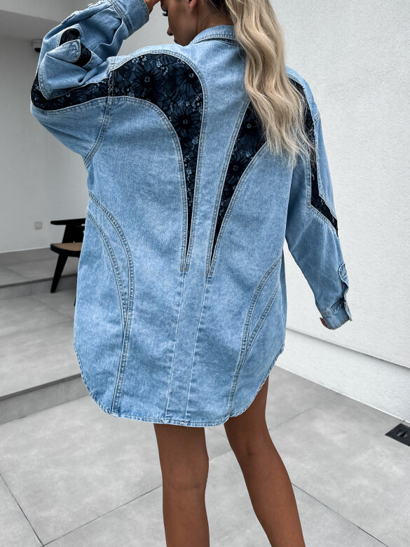 Katana Hold Up jeans niebieska 