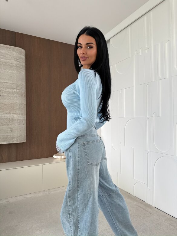 Sweter Kaite błękitny