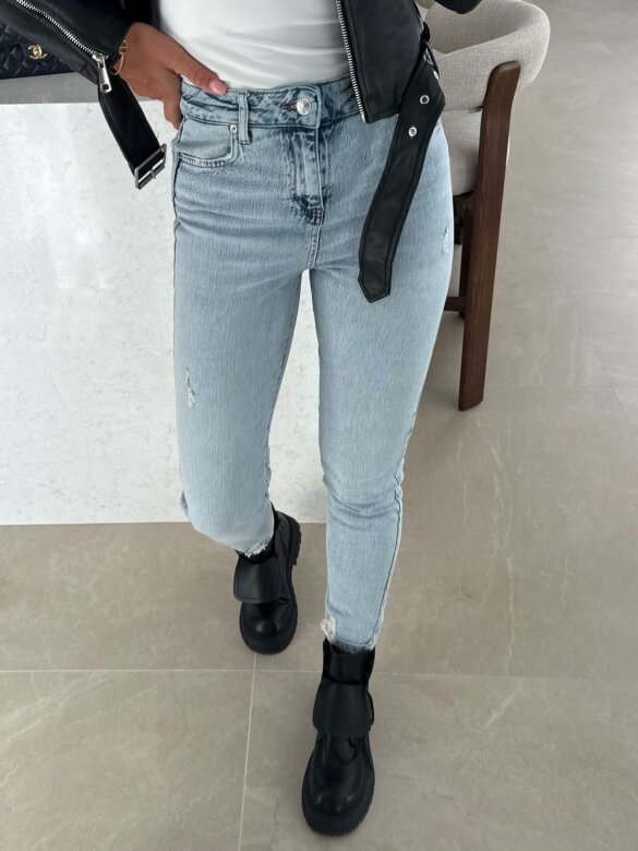 Spodnie Castero jeans jasnoniebieskie