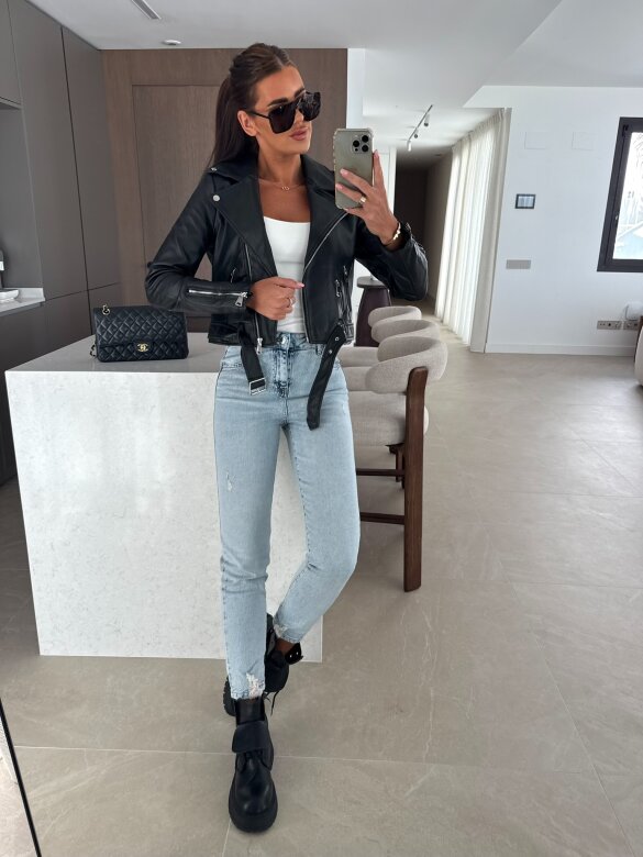 Spodnie Castero jeans jasnoniebieskie