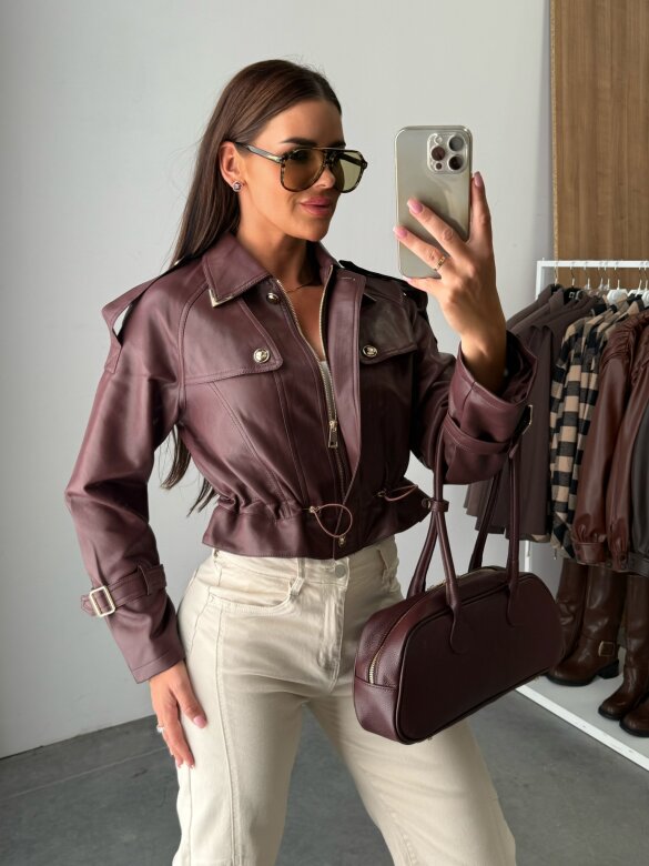 Ramoneska Antonella bordowa