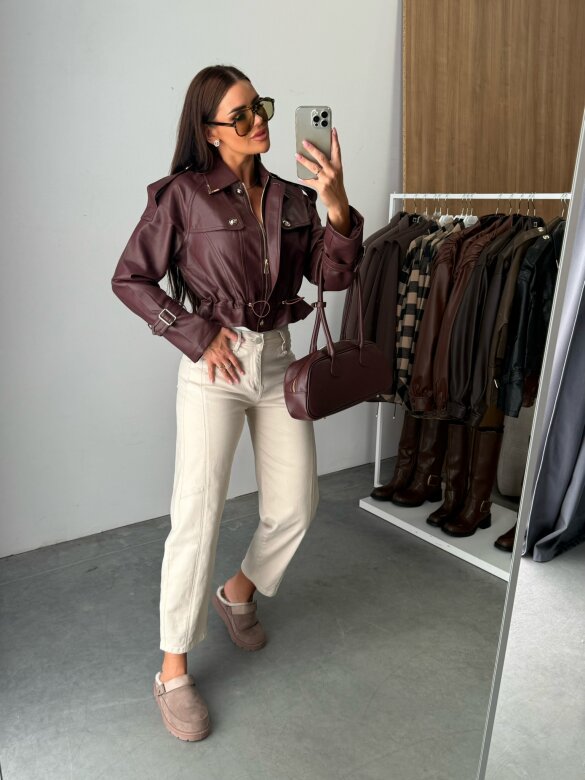 Ramoneska Antonella bordowa