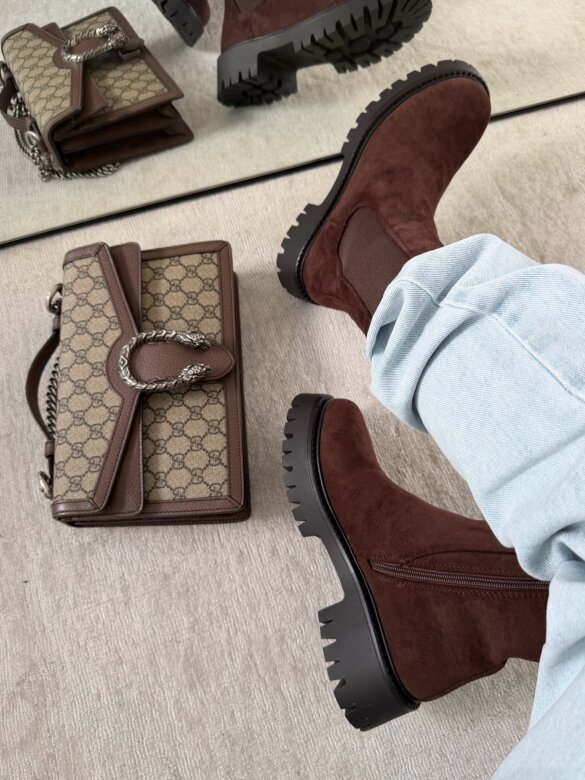 Botki Bayle czekoladowe