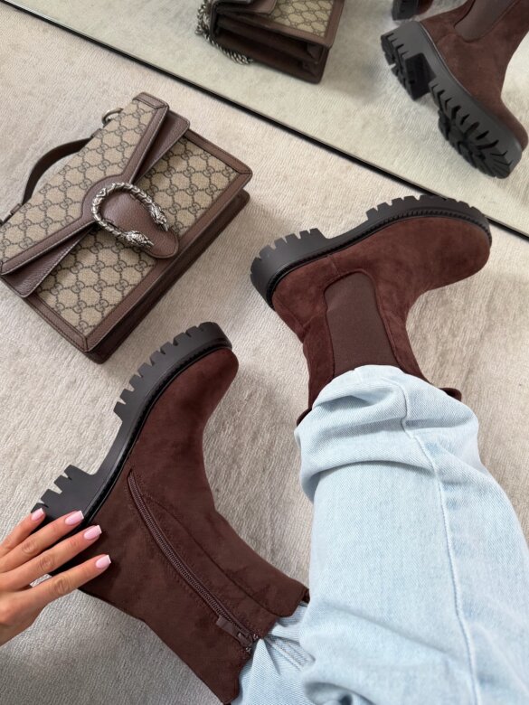 Botki Bayle czekoladowe