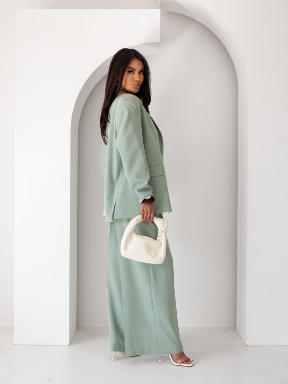 Trousers Dileva elegant matcha 
