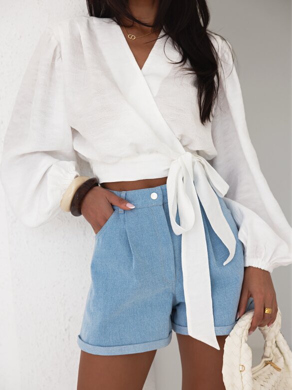 Top Macarella with viscose white