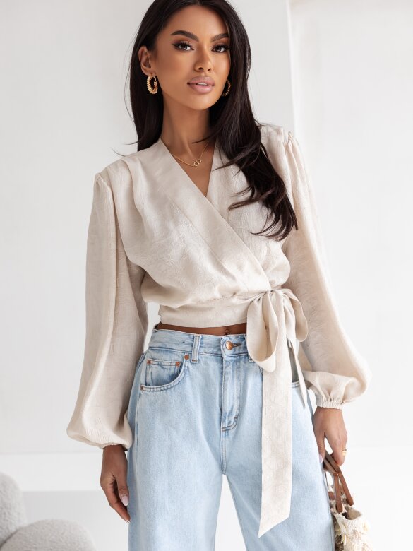 Top Macarella with viscose beige