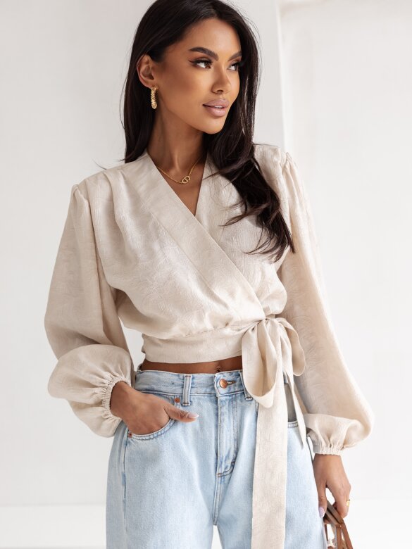 Top Macarella with viscose beige