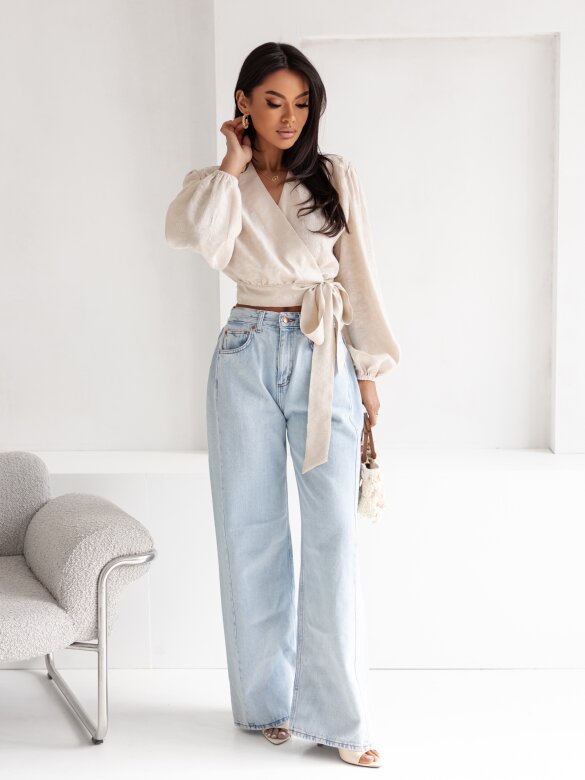 Top Macarella with viscose beige