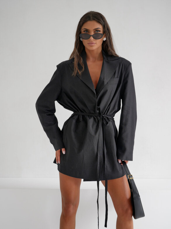 Blazer Fuega linen black