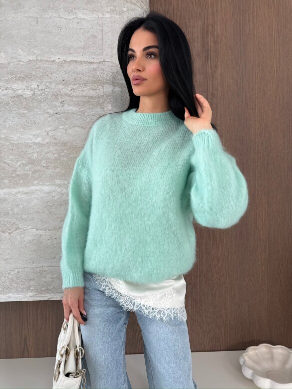 Sweter Elies turkusowy 