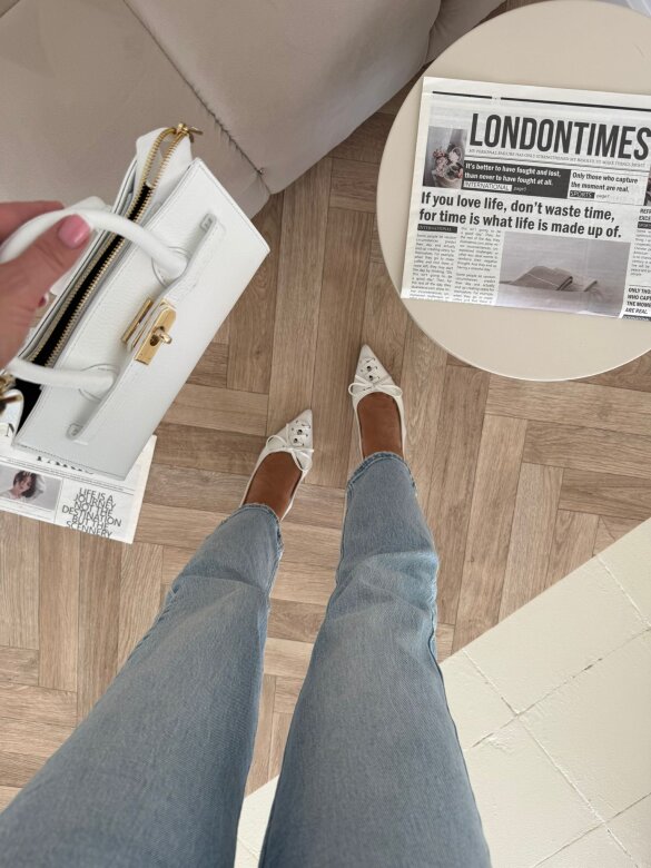 Szpilki Cansas białe