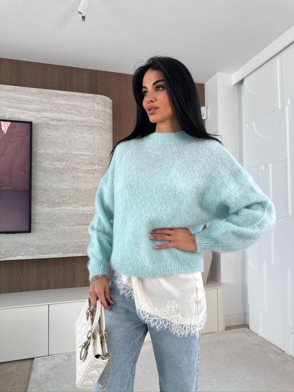 Sweter Elies błękitny 