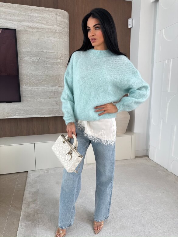 Sweter Elies błękitny 