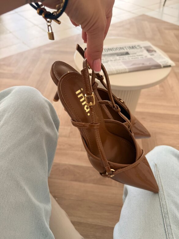 Szpilki Linno czekoladowe