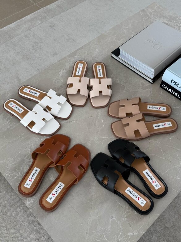 Klapki Tolly karmelowe