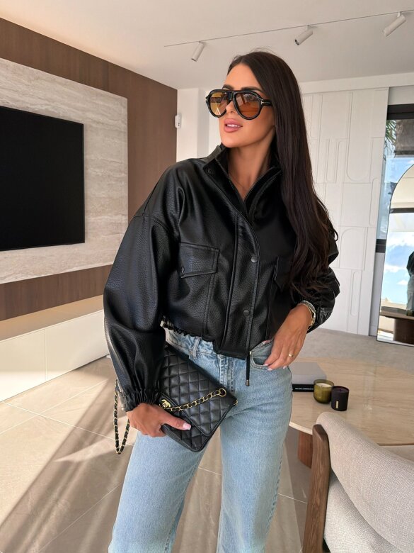 Kurtka Millo eko skóra czarna