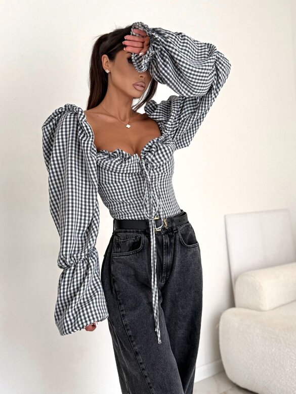 Bluzka Soraya white-black