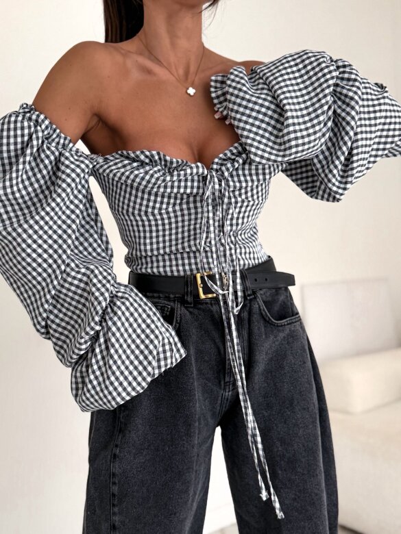 Bluzka Soraya white-black