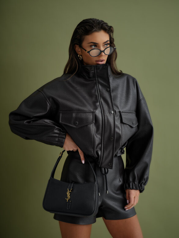 Kurtka Millo eko skóra czekoladowa 