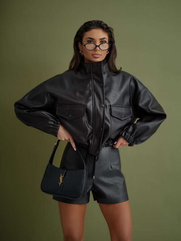 Kurtka Millo eko skóra czekoladowa 