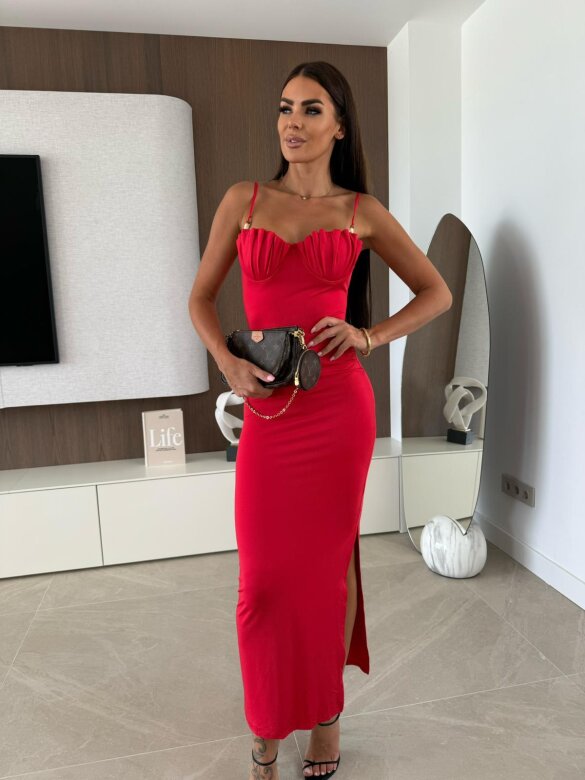 Sukienka Violina maxi czerwona 