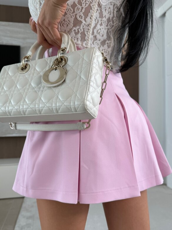 Spódniczko-szorty Flamenco pudrowe