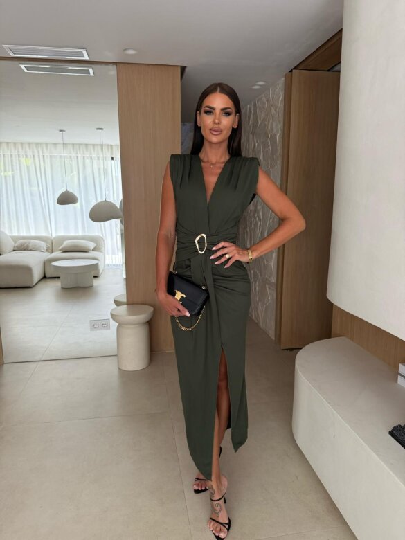 Sukienka Matylda maxi khaki 