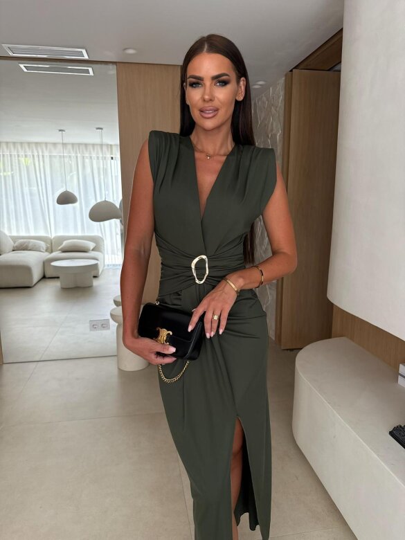 Sukienka Matylda maxi khaki 