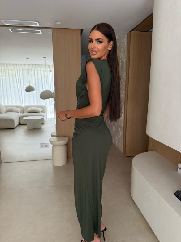 Sukienka Matylda maxi khaki 