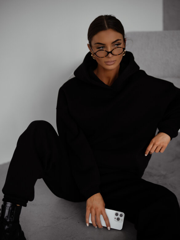 Komplet 2w1 Lorvani dresowy czarny