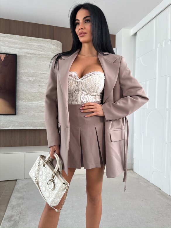 Marynarka Conti mocca 