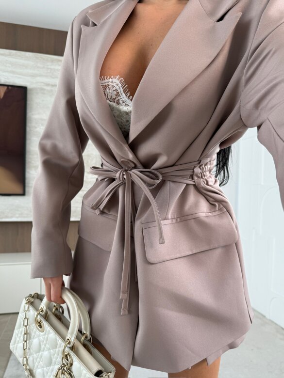 Marynarka Conti mocca 