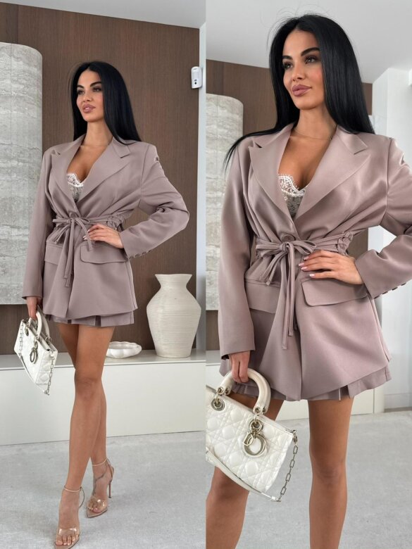 Marynarka Conti mocca 