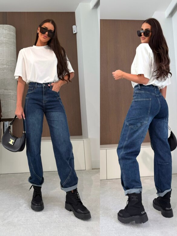 Spodnie Layers jeans niebieskie