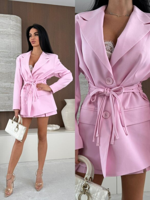 Marynarka Conti pudrowa 