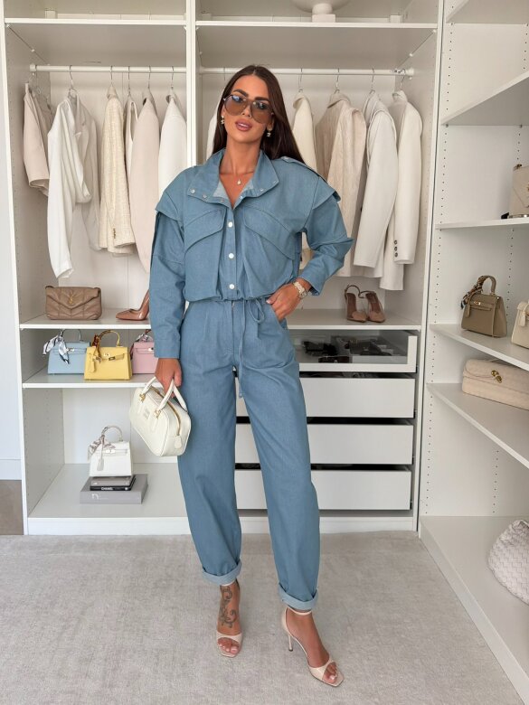 Spodnie Sandre jeans jasnoniebieskie