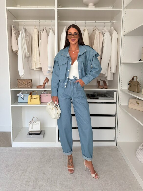 Spodnie Sandre jeans jasnoniebieskie