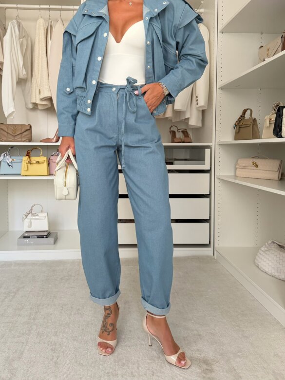 Spodnie Sandre jeans jasnoniebieskie