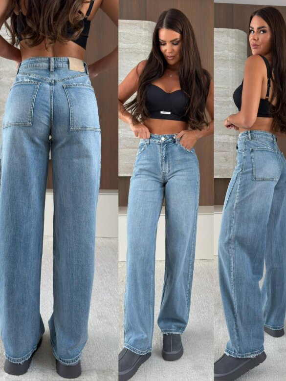 Spodnie Relly jeans niebieskie 