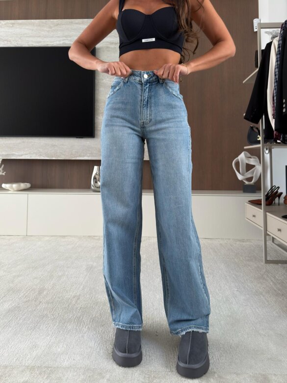 Spodnie Relly jeans niebieskie 