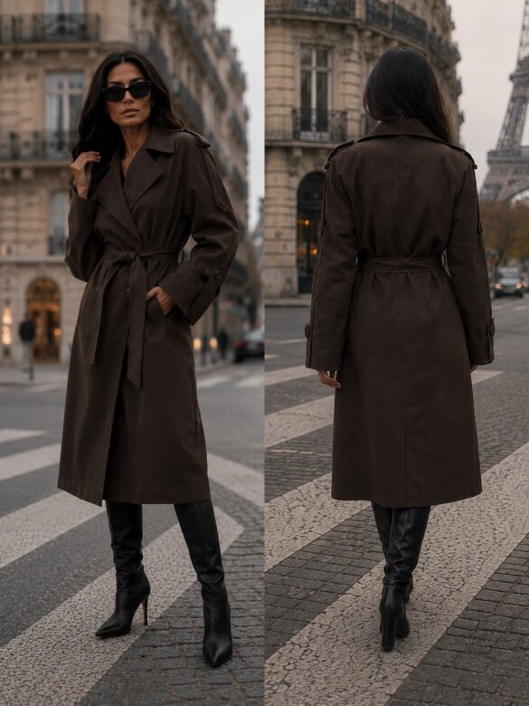 Trench Coat Zafiro chocolate