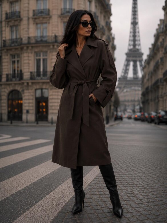 Trench Coat Zafiro chocolate