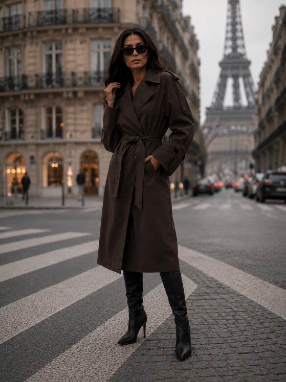 Trench Coat Zafiro chocolate
