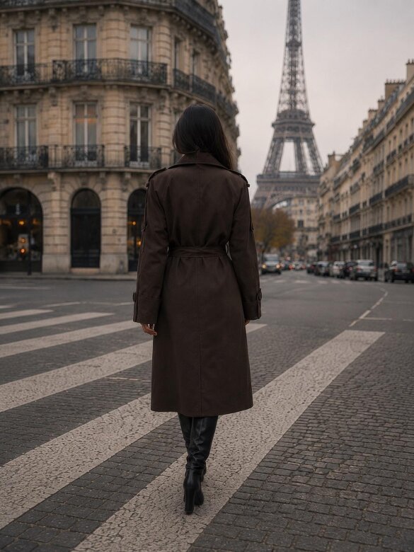 Trench Coat Zafiro chocolate